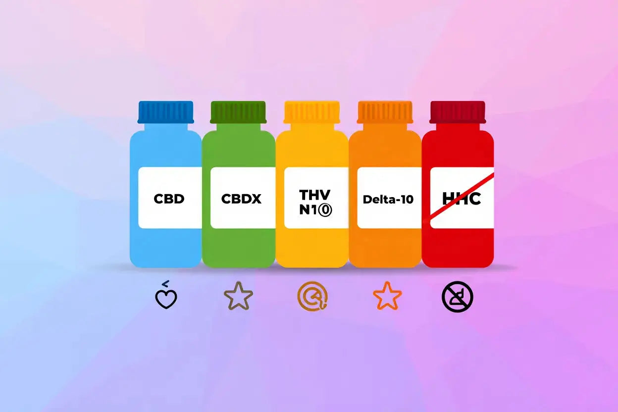 Molécules CBD légales : CBD, CBDX, THV-N10, Delta-10 - Guide complet Image