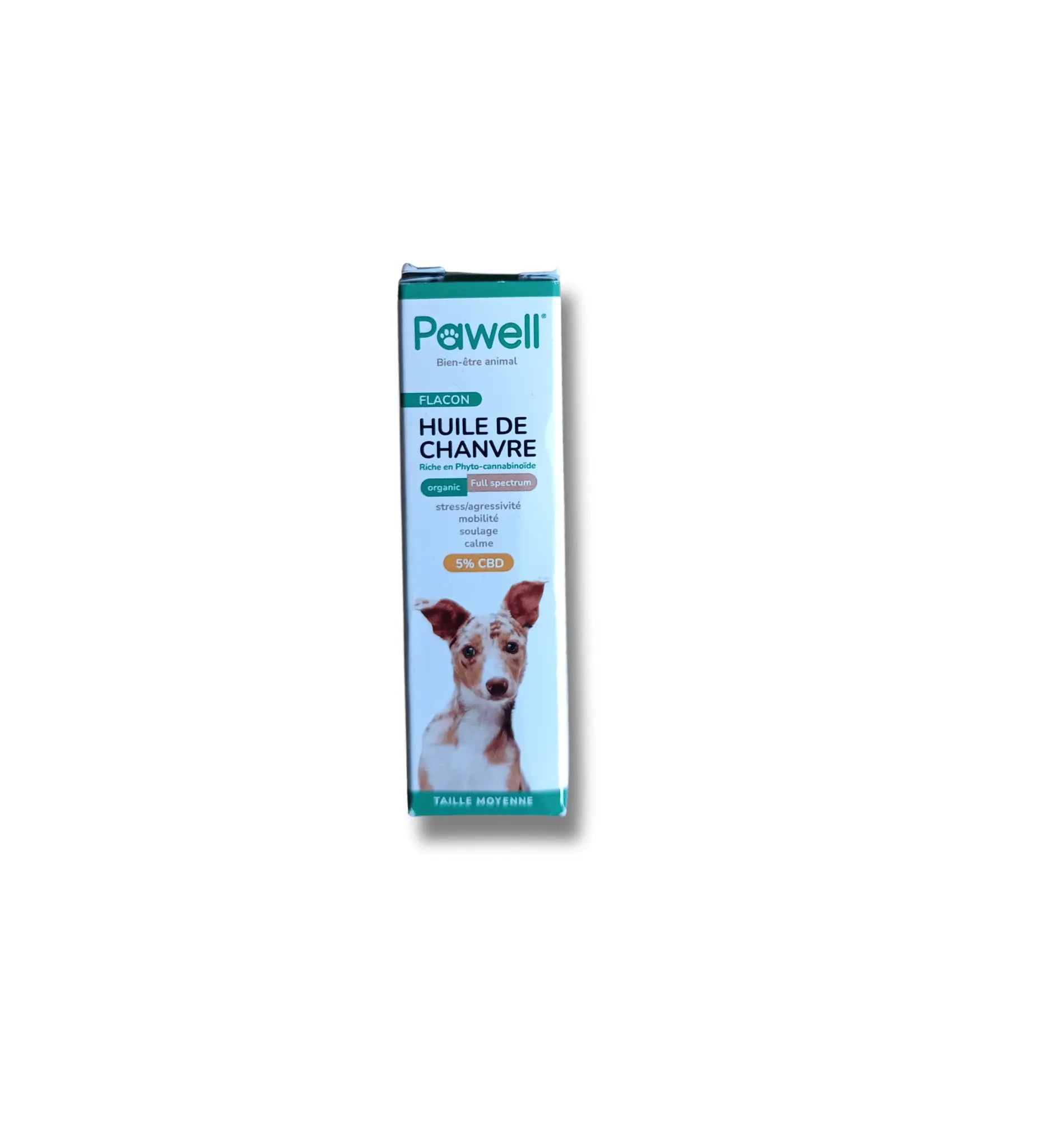 Huile CBD 5% moyen Chien - 10 ml Chanvre Pawell - Avenue du H