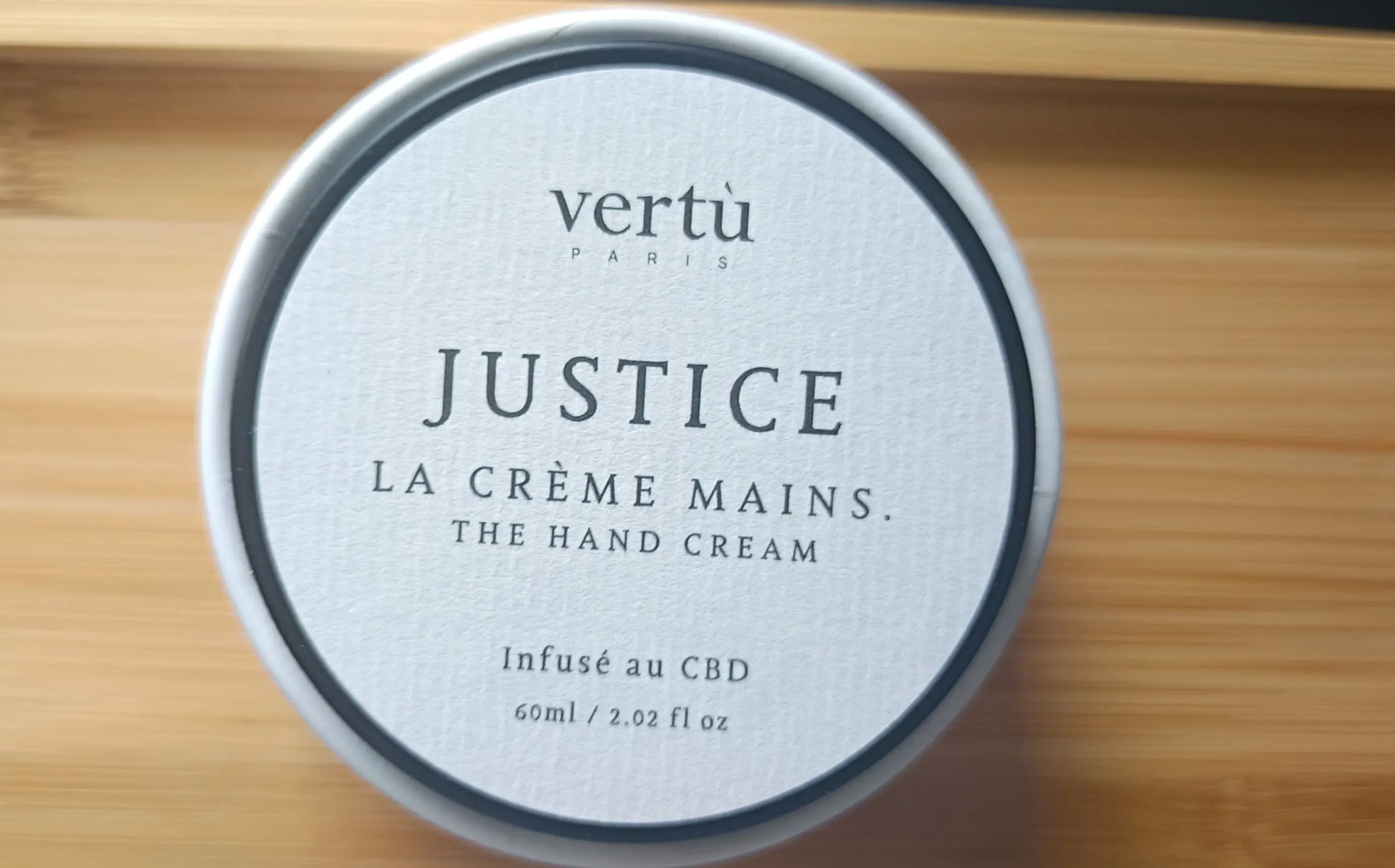 Justice crème CBD pour les mains - Avenue du H