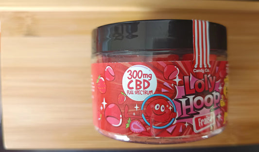 Loly Hoop fraise - Bonbons CBD Avenue du H