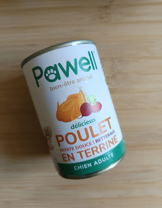 Pâté chien Pawell Poulet - Avenue du H